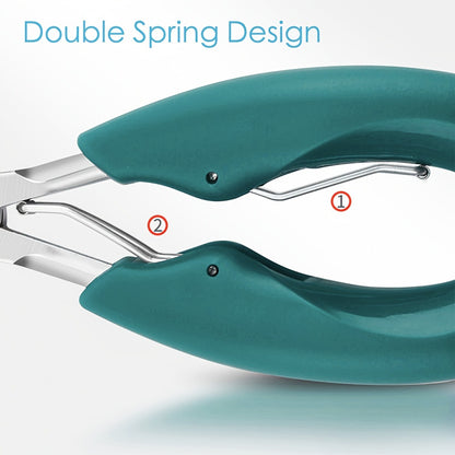 Toenail Clippers for Thick Nails & Ingrown Toenails 3 Pack - Sharp Curved Blade Podiatrist Nail Clipper for Men Women Seniors Professional Pedicure Tool