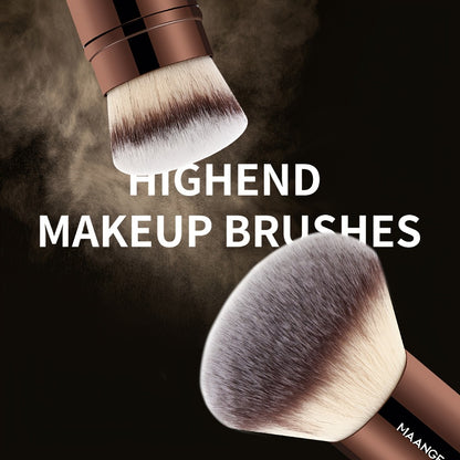 Professional Makeup Brush Set 20Pcs Metal Aluminum Tube Handle with Storage Bag Foundation Powder Blush Eye Kabuki Travel Portable Multi-Function Black Gold