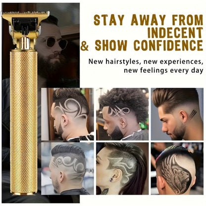 5-in-1 Electric Shaver Kit for Men — Wet/Dry Rotary Shaver, Bald Head, Beard, Nose & Ear Trimmer, Digital Display, Cordless with Travel Bag & Cleaning Brush