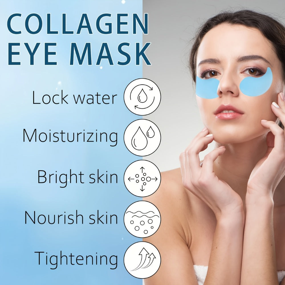 60pcs Of Retinol Collagen Eye Mask, Effectively Firming The Eyes, Deeply Moisturizing And Nourishing, Suitable For Puffiness And Dark Circles, Lifting Smooth Beige Eye Pads, And Reducing Sagging Effects