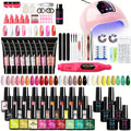 Limegirl Poly Gel Nail Kit: 36 Color Nail Polish Poly Gel Poly Gel with Nail Light Starter Set - Poly Gel Poly Gel Poly Gel Poly Gel Nail Extension Kit with Other Basic Poly Gel Nail Art Tools, Professional Poly Gel Nail Extension Kit for Beginners