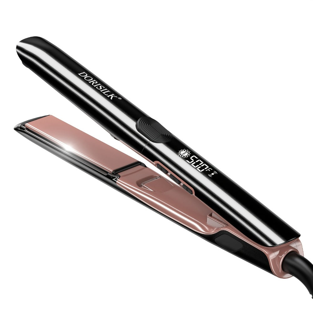 Hair Straightener, 1 Inch Flat Iron Straightener And Curler 2 In 1, Professional Ceramic Ionic Dual Voltage Straightener For Less Frizz, Shinier Smoother Hair