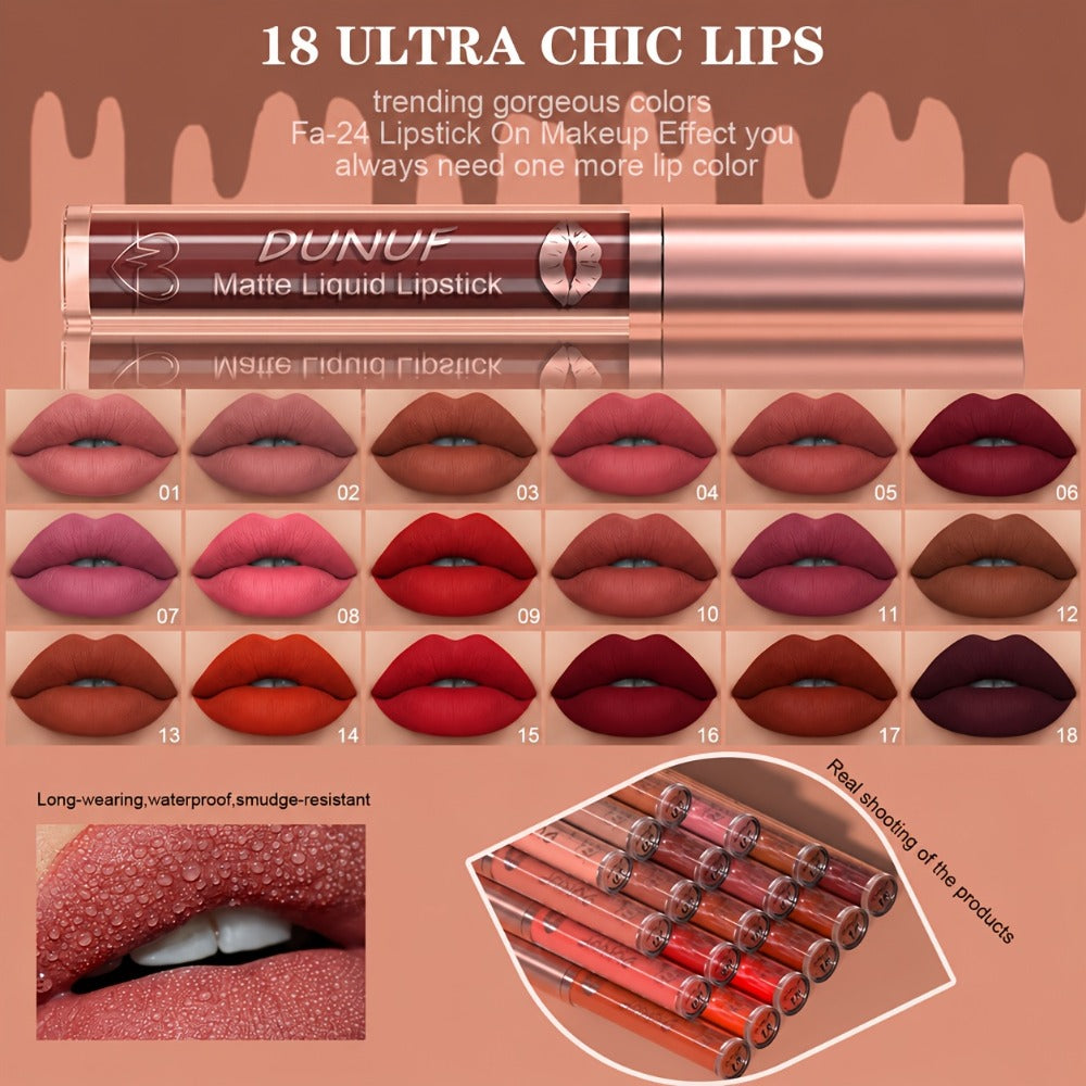 12pcs Lipstick, Lip Gloss & Lip Oil - Matte & Sparkling Glass Lips, Waterproof Non-Staining Lip Color with Moisturizing Non-Greasy Formula, Long-Lasting /Berry// Shades Suitable for Skin Types, Perfect Holiday Gift