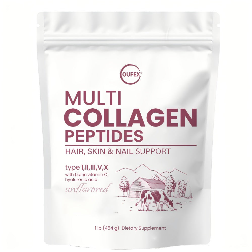 Oufex Multi-Source Collagen Powder - Collagen Complex with Skin Nutrients - Natural Flavor