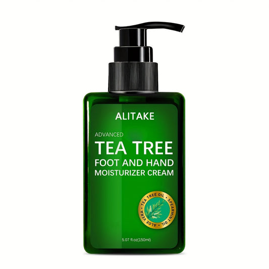 Foot Cream with Natural Plant Extracts - Gentle Moisturizer for Dry Feet & Hands, 5.07 oz / 150ml, Hydrating Foot Lotion for Cracked Heels, Soft Skin, Daily Foot Care for Women & Men, Gift for Mom