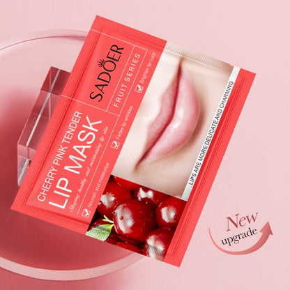Lip Mask Moisturizing Crystal Gel Pads 30 Pcs - Hydrating Lip Care Treatment for Smooth Soft Lips, Exfoliating Lip Patches with Skin Moisture Essence for Dry Chapped Lips