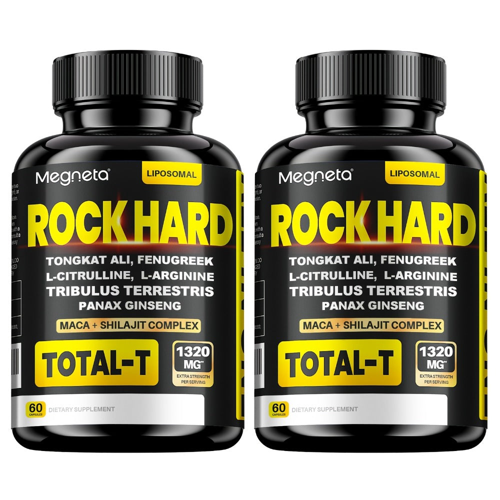 ROCK HARD Capsules| Enhanced Formula with Tongkat Ali, Tribulus Terrestris, Fenugreek & L-Citrulline|60 Count, 1 Month Supply