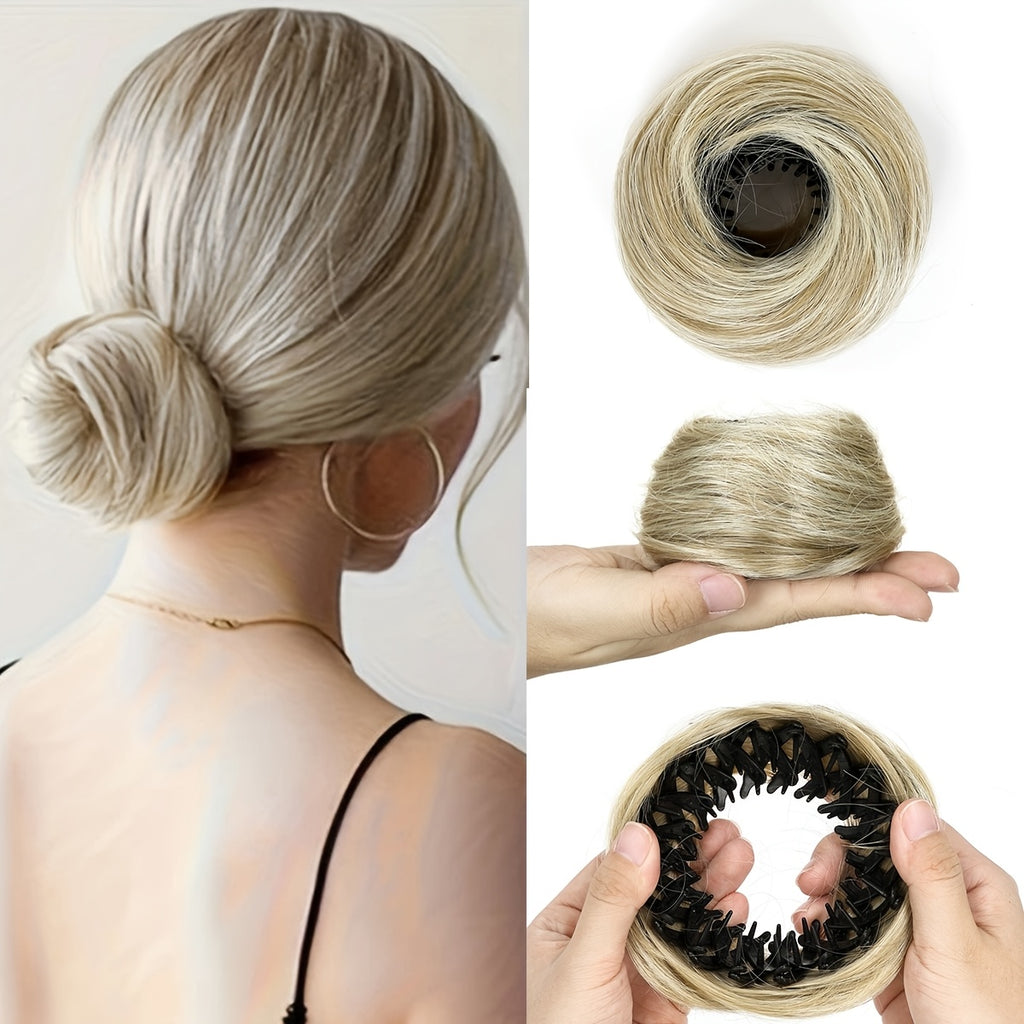 4-inch Magic Bun Hair Accessory for Women, Easy-to-use Headbands And Hair Clips, Perfect for Elegant High Ponytails, Made Of High-temperature Synthetic Fiber, Ideal for Weddings, Parties, And Formal Events, Suitable for Formal Occasions