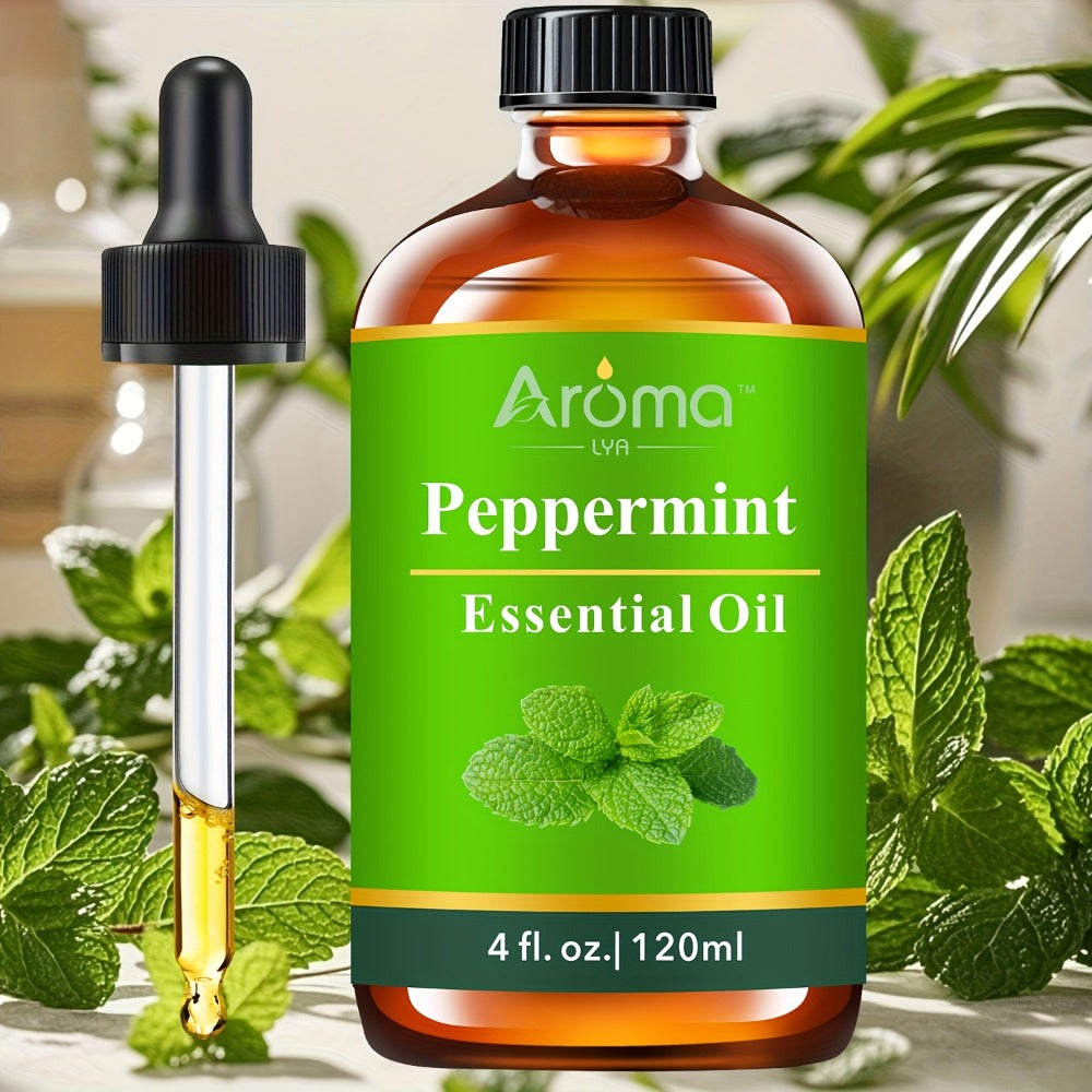 Peppermint Essential Oil - 2.03oz/ 4.06oz Available- Lemon/ Rose/ Lavender/ Frankincense/ Coconut Vanilla Essential Oils, Suitable For Humidifiers, Diffusers, Candles, Car Air Fresheners, Hotel Diffuser Fragrance Oils, Easter Gift Wholesale