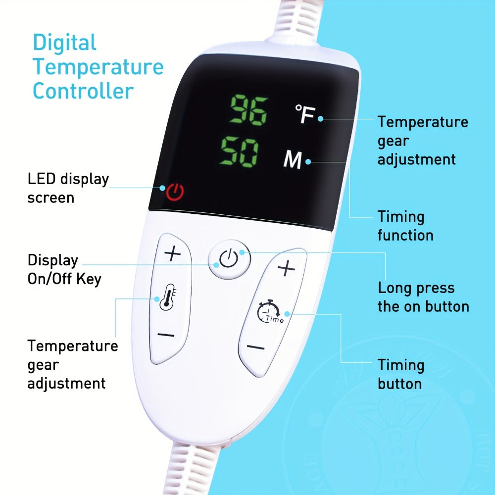 Hot Stone Massage Kit with Temperature Adjustment - 10pcs Hot Stone with Heater Kit, Professional Spa Massage Tool -Suitable for Neck, Abdomen, Back, Legs And Full Body Massage.