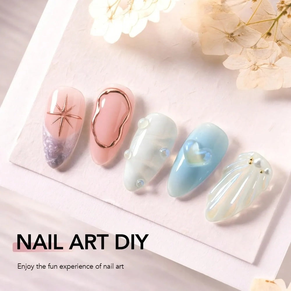 3D Nail Gel - Nail Art Sculpting Gel Nail Gel 0.51oz*2 No Wipe Clear Gel Nail Gel, Nail Design DIY Nail Art for 3D Gel Nail Polish Painting Nail Painting Gel Decoration Nail Art