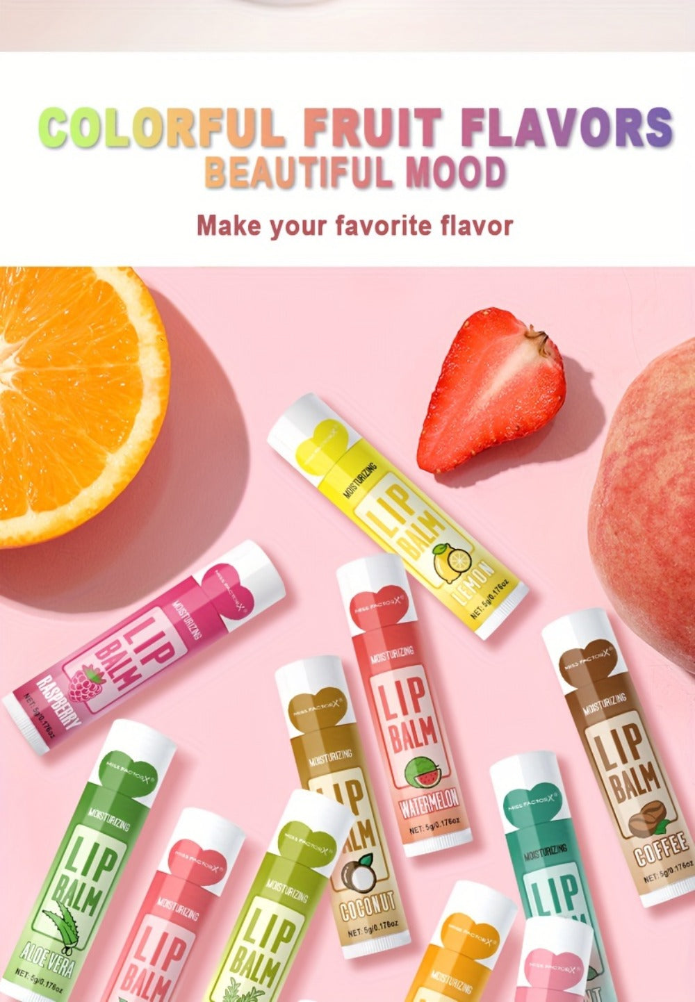 [Luxury Lip Balm Set] 60pcs Luxury Lip Balm Gift Set - Deep Hydration & Moisture for Soft, Glossy Lips - Perfect Valentine's Day or Thanksgiving Present for Women