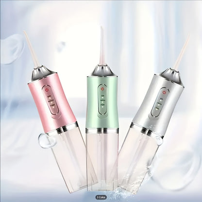 Water Flosser Electric Oral Irrigator with Precision Pressure Control, 360° Rotating Nozzle, Deep Clean Teeth & Gums, Replaceable Heads, USB Rechargeable, for Home & Travel Use