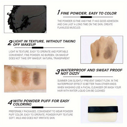 Hairline Powder Root Touch Up — SEVICH 12g Gray Coverage Hair Shadow, Bald Spot Concealer, 24H Stain-Proof with Plant Squalane, for Women & Men, Coffee