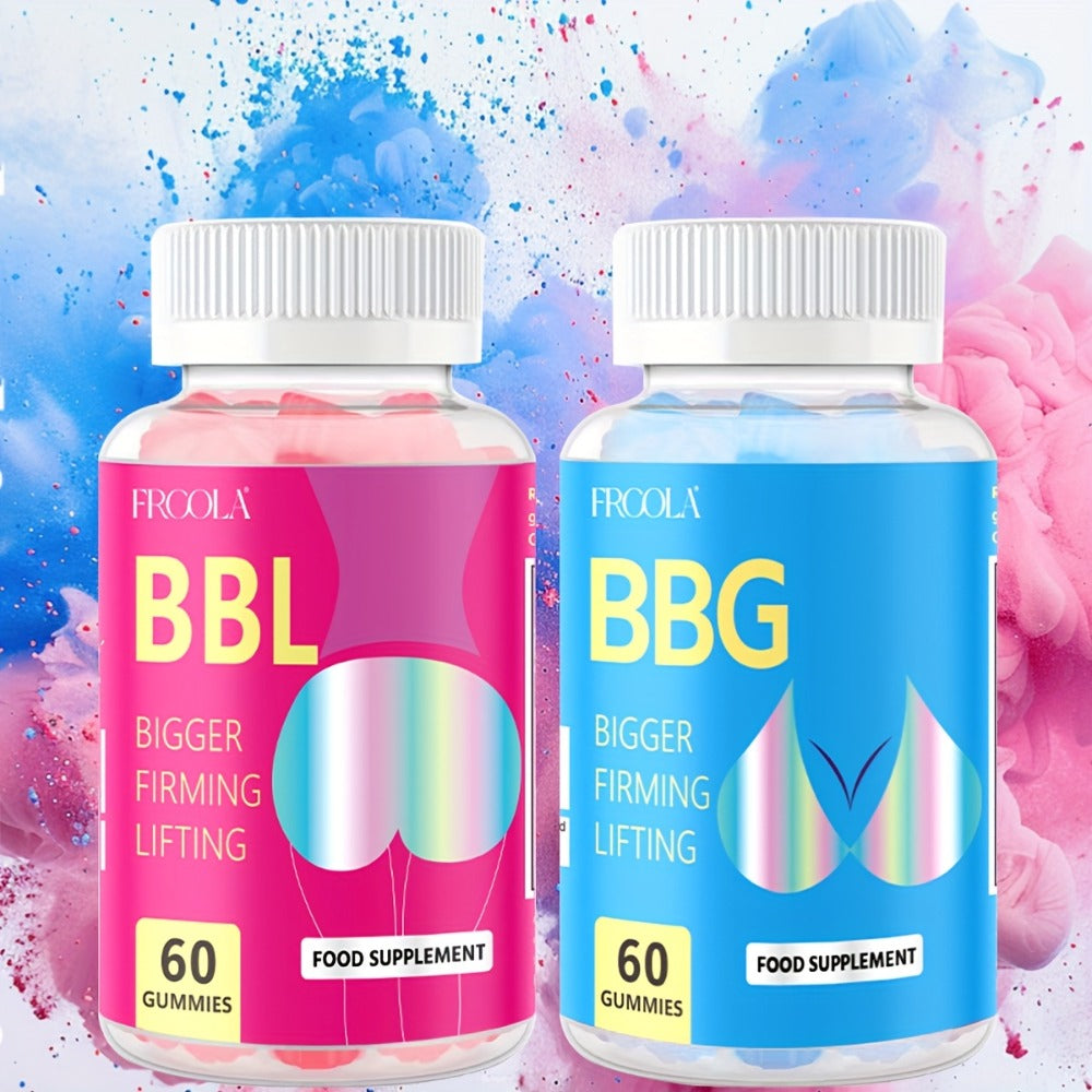 BBL 60 Gummies for Women, Exuding Feminine Charm, Confident And Shining, Strawberry Flavored