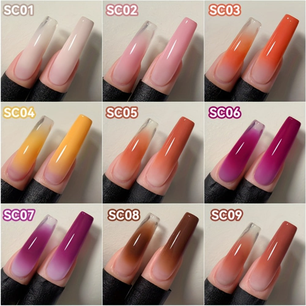 UR SUGAR 4IN1 Pat Ombre Gel Nail Polish Easy Gradient Painting Gel for DIY French Nail Manicure Solid Varnishes Paint Art Gel