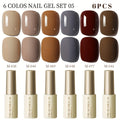Nail Art New Nail Polish Glue Popular Color Solid Color Leveling Daily Nail Salon Set