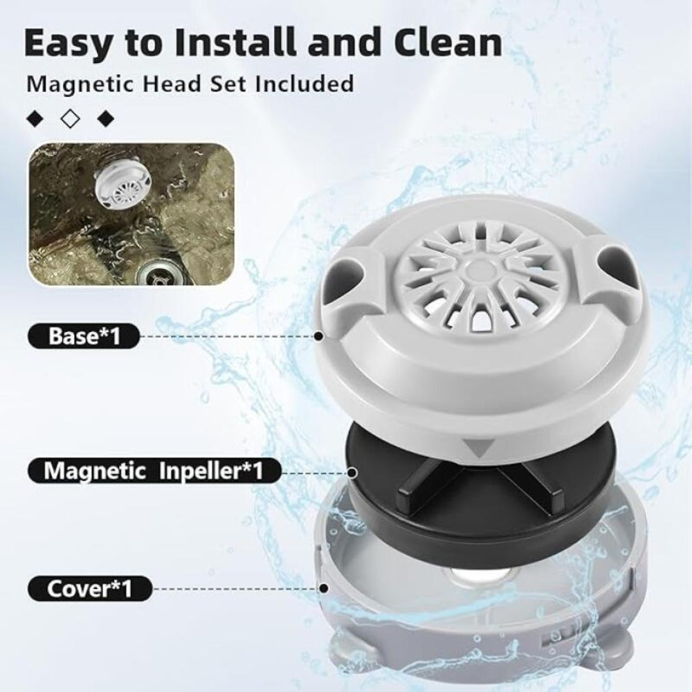 Magnetic Jet Head Motor for Pedicure Spa Chair Replacement Part with Propeller And Cap Pipeless Design for LURACO Durable Plastic Construction Easy to Clean Ideal for Hard Floors Spa Chair Motor Replacement Rotating Jet Head 4 Pin
