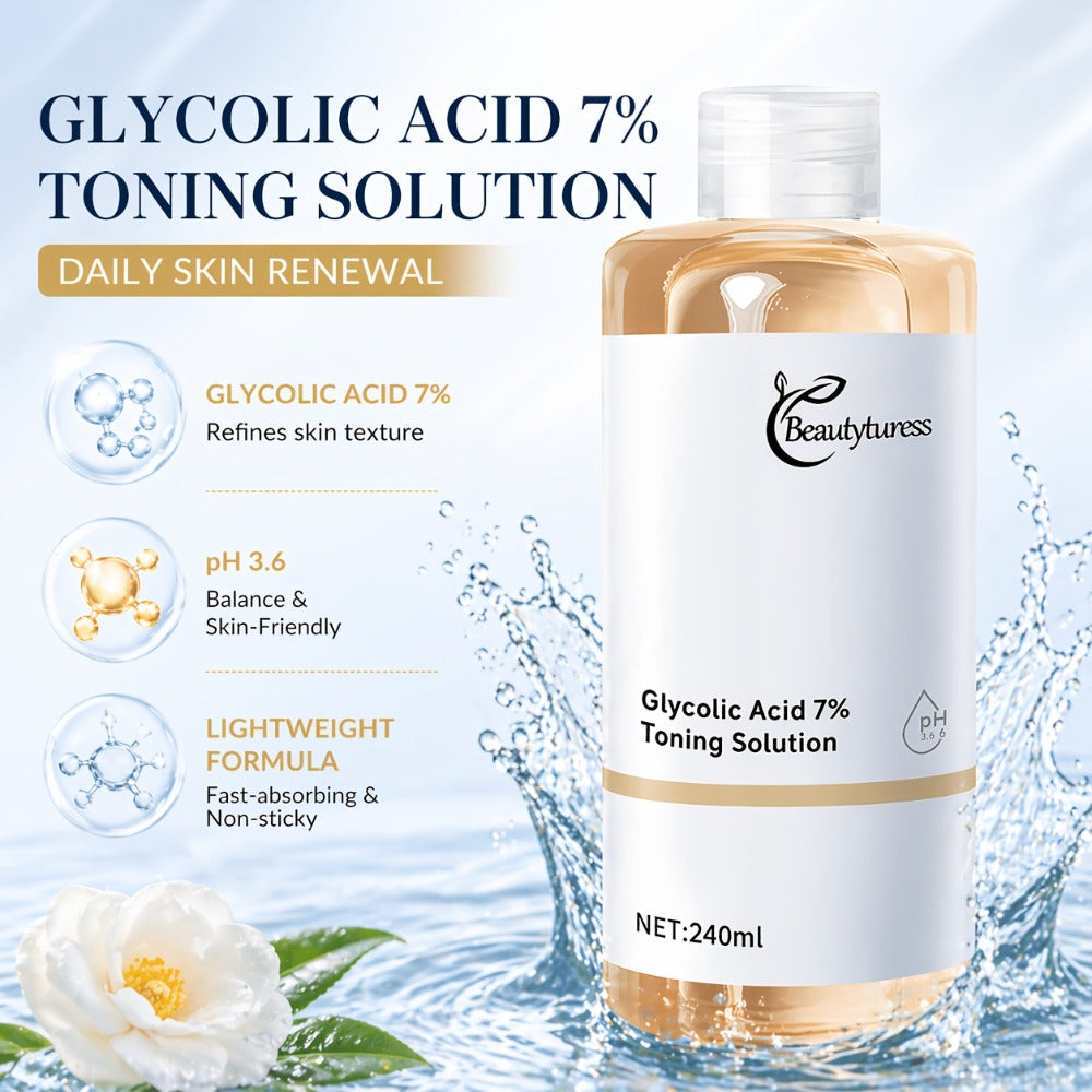 [Glycolic Acid Serum] Glycolic Acid Serum - Hydrates, Moisturizes And Smooths Skin, Enriched with Alpha-Arbutin And Damascus Rose Water - Specially Formulated for Sensitive Skin And Radiant Skincare, 1 Bottle, 2 Bottles