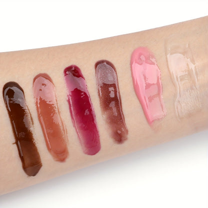 Lip Gloss Heart Pendant — 6 Shades Mirror Shine, Long-Lasting Fade-Resistant Non-Tacky Formula, Vibrant Colors for All Skin Tones, Women's Lip Makeup