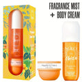 2pcs Set SOLO EN IBIZA Body & Hair Fragrance Mist & Body Cream Gift Box - 4 Scent Varieties, Long-Lasting Vanilla & Fruit Scent, 3.4fl.oz Perfume + Cream, Unisex for Men & Women, Perfume For Women Long Lasting, Long Lasting Perfume