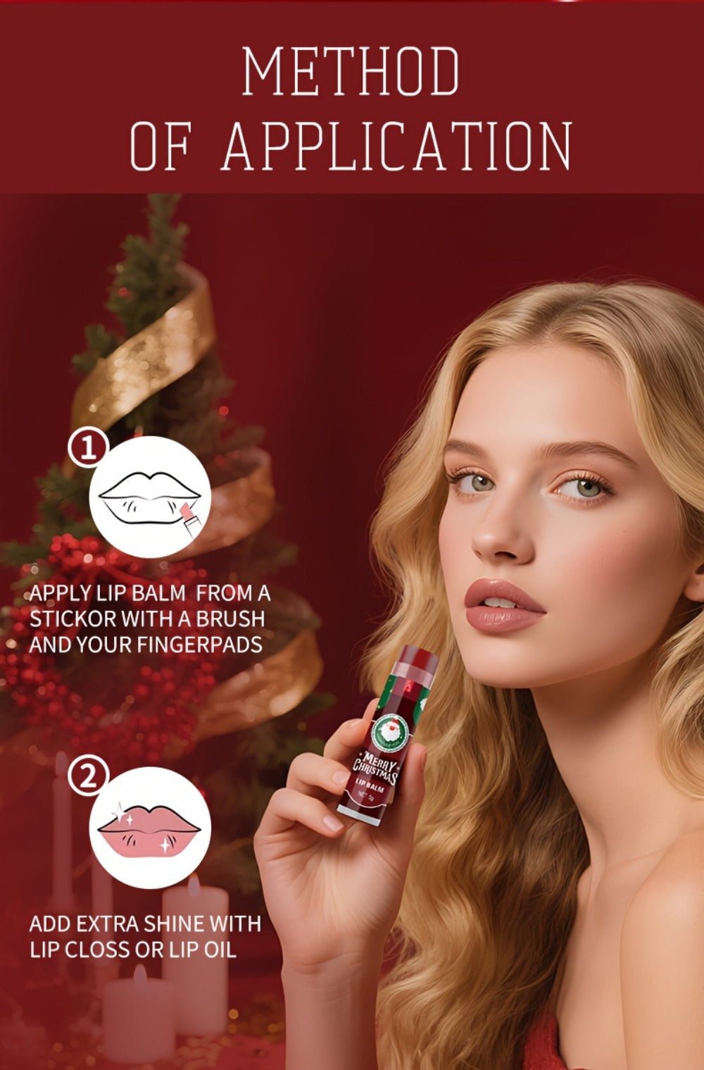 32pcs MISS FACTOR Christmas Lip Gloss & Balm Set - Long-Lasting Hydration, Holiday Gift Bo with Lipstick-like Tubes for Women & Men, Christmas Lip Balm, Fancy Lip Balms, Smudge Proof Lipstick, Christmas Lip Balm Set, Lipstick for Women Matte