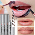 [Lip Liner & Stain Set] 4pcs SET Off Lip Liner And Lip Stain 2-In-1 Set Acid Infused Natural Lip Tattoo Pen, Waterproof Smudge-Proof Matte End, Long-Lasting Transfer-Resistant Lip Makeup (4 Colors)