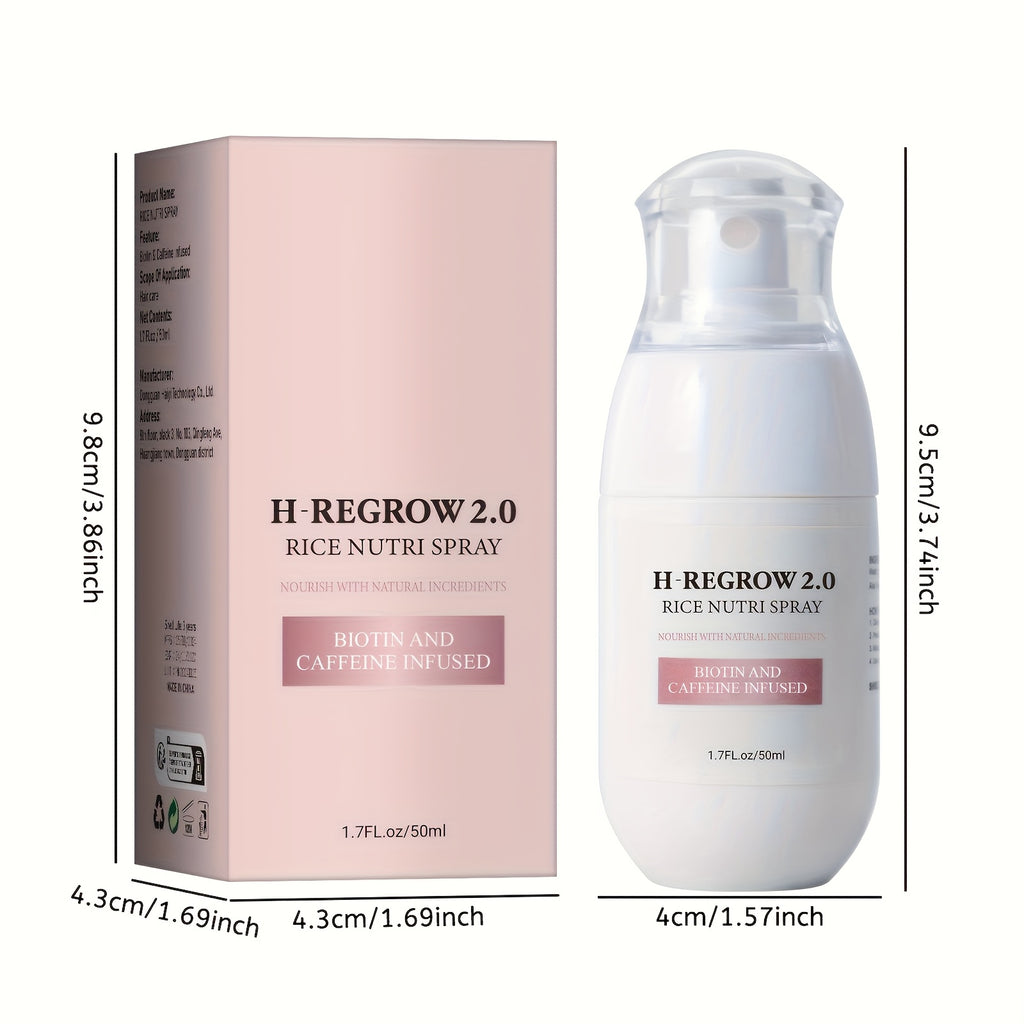 4pcs Natural Rice Scalp Spray, Containing Hydrolyzed Rice Protein, Ginger Root Extract, Moisturizing And Soft Hair, Long-lasting And Light Hair Care, Valentine'S Day Beauty Tool Gift, Christmas/New Year/Valentine'S Day Gifts