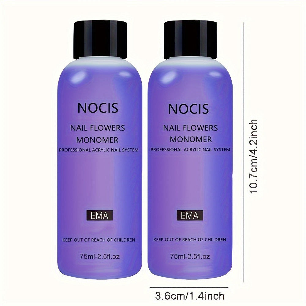 NOCIS 3pcs/10pcs Acrylic Liquid Monomer System For Nail Extensions - Professional Grade, Odorless, Ideal For Salon & Use 2.54oz/2.5fl. OzX10pcs/3pcs