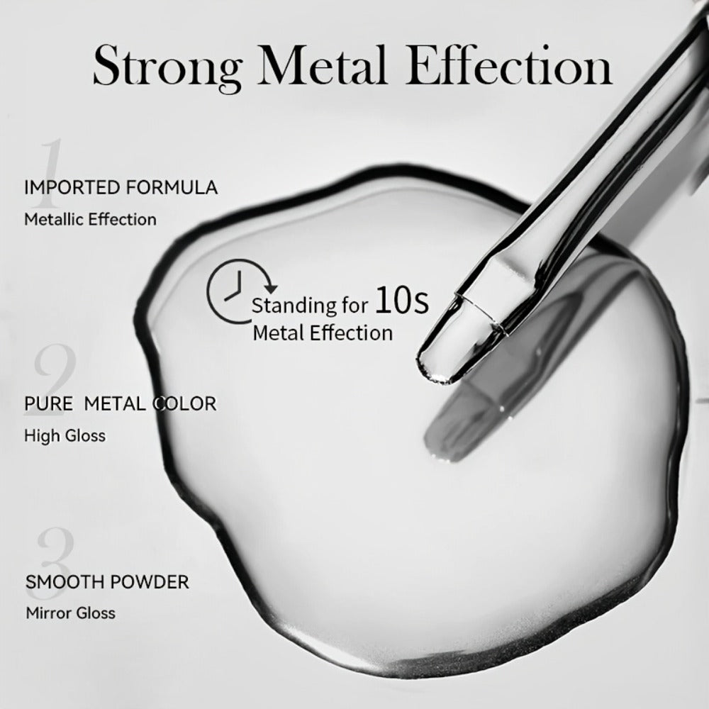 LILYCUTE 0.24oz Metal Effect Line Flower Drawing Gel with Brush Soak Off Painting Gel Polish LED Manicures for Nail Art DIY