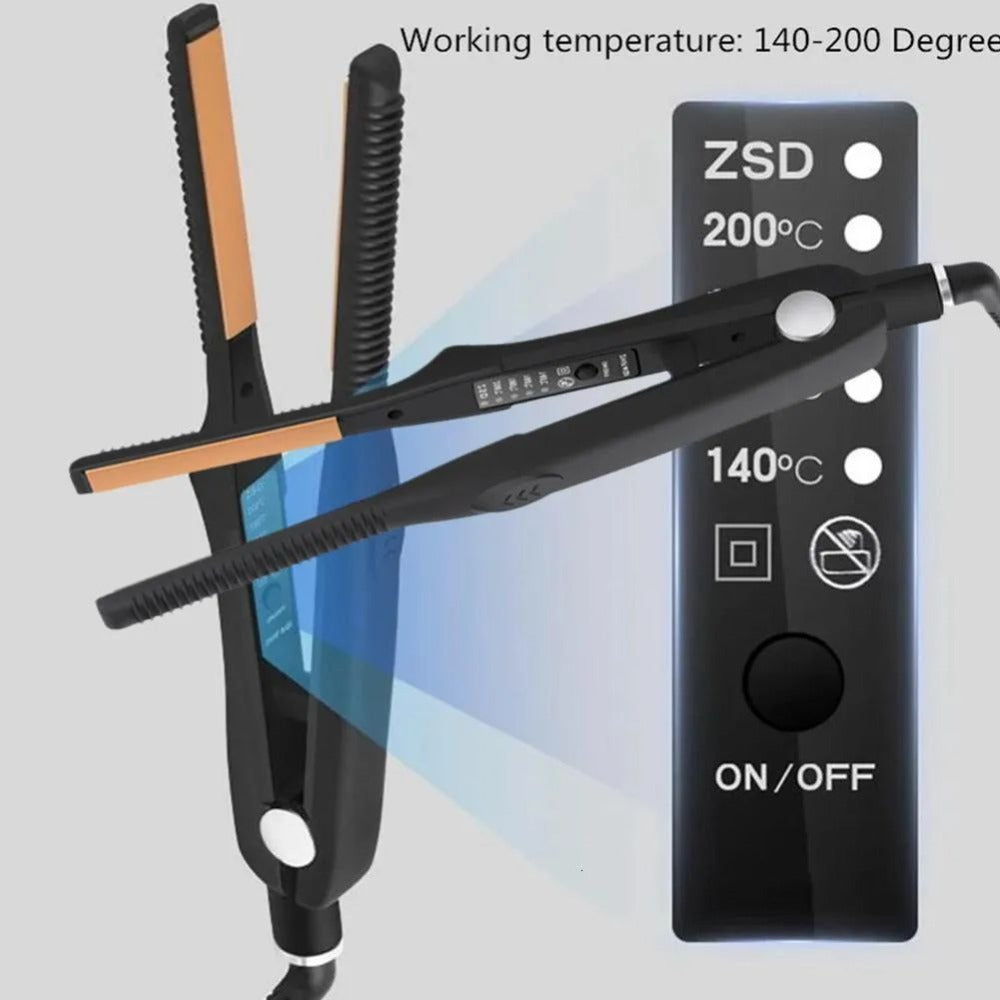 2-In-1 Hair Straightener Curling Iron, 4 Modes Adjustable - Fast Crimper Hair Tool, Root Crimper for Professional Salon, Wavy Hairstyle Hair Tools Holiday Gifts