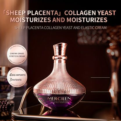 Collagen Face Cream with Sheep Placenta & Hyaluronic Acid — Deep Hydrating Moisturizer with Niacinamide & Plant Squalane for Smooth, Plump, Firm Skin 50g