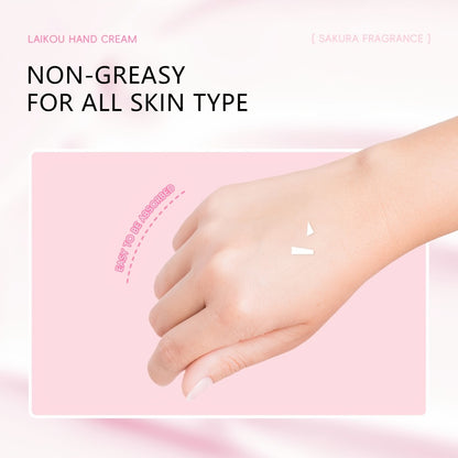 Cherry Blossom Hand Cream 20pcs — LAIKOU Japanese Sakura Moisturizing Hand Cream with Glycerin & Vitamin C, Lightweight Portable Travel Size | Mother's Day Gift Set