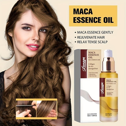 Moroccan Argan Oil Hair Mask with Collagen | Cold Press Argan Essential Oil Treatment | Deep Nourishing for Dry Frizzy Curly Straight Fine Hair | Long-Lasting Moisture 1.69oz