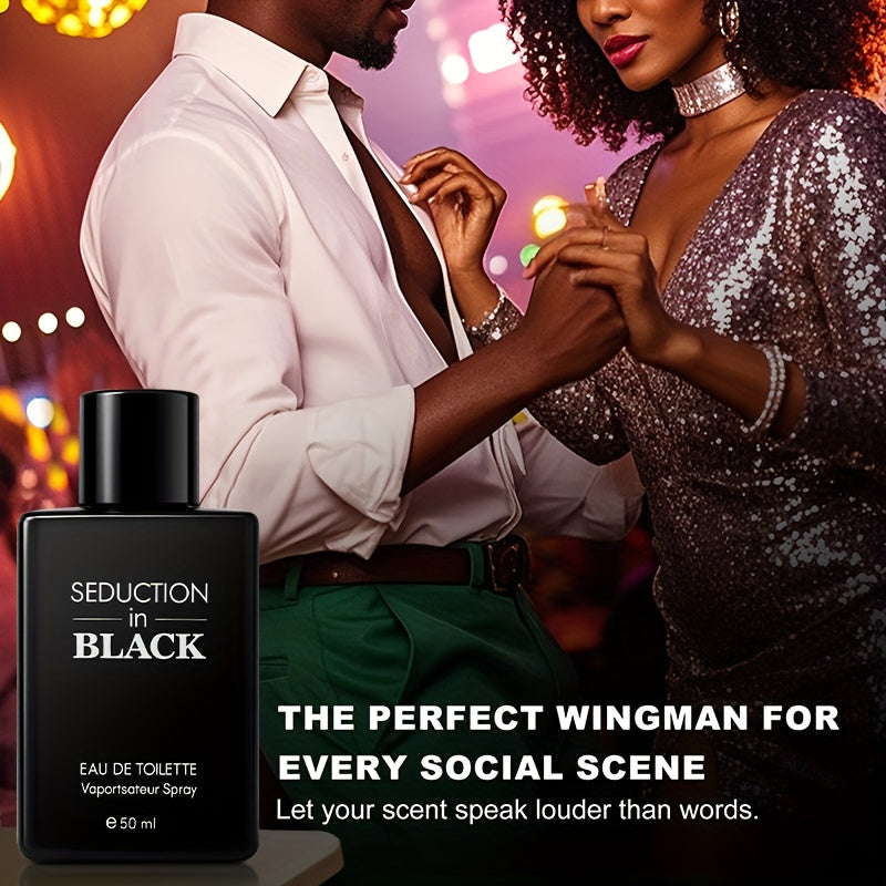 Men's Elegant Long-Lasting Eau De Toilette - Woody Scent, Propylene-Free -Based Cologne Suitable for Dates,, Gym & Travel - Ideal Gift for Him, 50ml/1.7fl.oz Liquid Cologne for Men