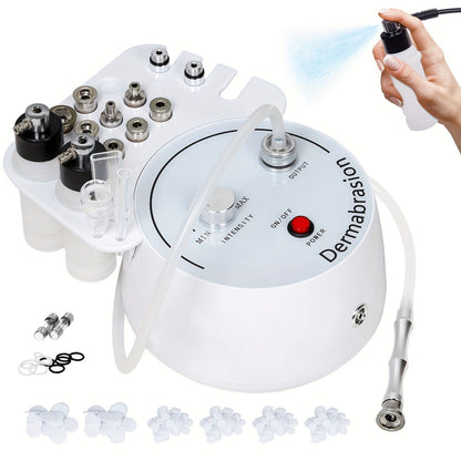 Microdermabrasion Machine Professional 3-in-1 Dermabrasion Vacuum Spray Moisturizing Facial Beauty Device Esthetician Skin Care Equipment Gift