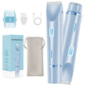 Women'S Dual-Head Electric Shaver, 2-In-1 Trimmer for Bikini Area, Portable And Rechargeable. Includes Precision Trimming Combs for Gentle, Smooth Hair Removal on Face, Arms, Legs, And Bikini Line. Perfect As a Mother'S Day Gift