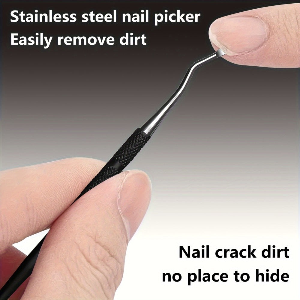 5pcs Set Of Thick Nail Clippers For Seniors - Wide Plier Opening Big Toe Nail Clipper Suitable For Thick Ingrown Nails, Professional Sharp Heavy Duty Nail Scissors, Suitable For Men And Senior Citizens