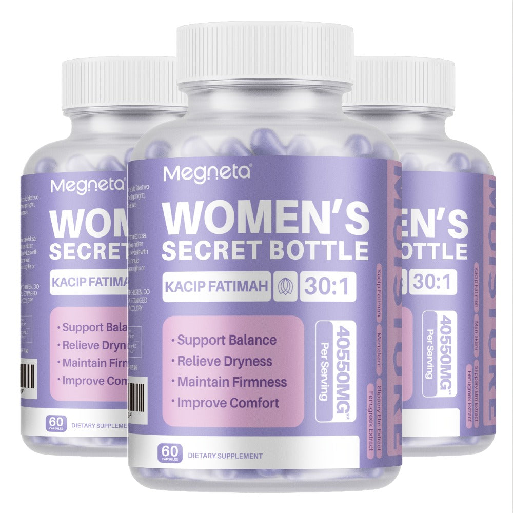 [Surprise! Ships in Valentine'S Day Packaging!!]Wap for Women: Herbal Blend with Kacip Fatimah, Fenugreek, Slippery Elm Bark, Manjakani And Maca Root for Moisture, PH Balance, Natural Elasticity, 60 Capsules, 30-Day Supply