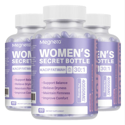 Women's Herbal Blend Capsules — Kacip Fatimah, Fenugreek, Maca Root, Manjakani & Slippery Elm Bark | pH Balance, Moisture & Natural Elasticity Support | 60 Capsules | 30-Day Supply
