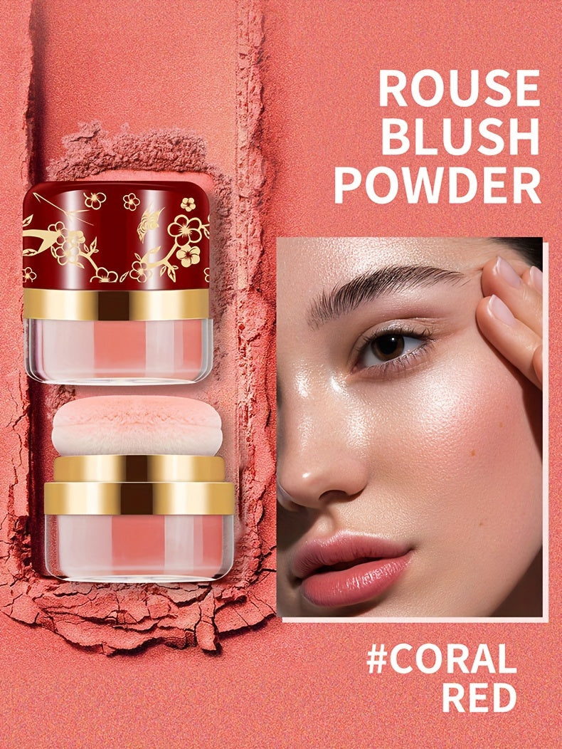 ROUSE Blush 3 Color Set, Containing Pearl Powder And Rose Oil Ingredients, Delicate Powder, Uniform Powder, Light Makeup, Easy to Touch Up Makeup, Suitable for All Skin Tones, Meet Different Makeup Needs, Perfect Choice for Dating Gifts, Easter