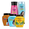 Skala Expert Hair Care 5-Piece Kit: Mais Cachos, Maracuja & Mais Crespos Treatments (1000g Each) + Shampoo & Conditioner (250ml Each) Haircare