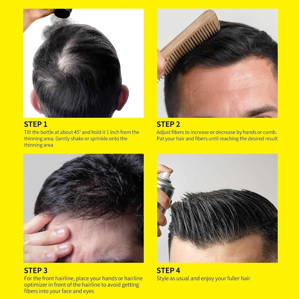 Hair Building Fibers 25g Instant Volumizing Powder Fills Thinning Hair Improves Hairline for All Hair Types Black Brown Blonde Grey Auburn Men Women