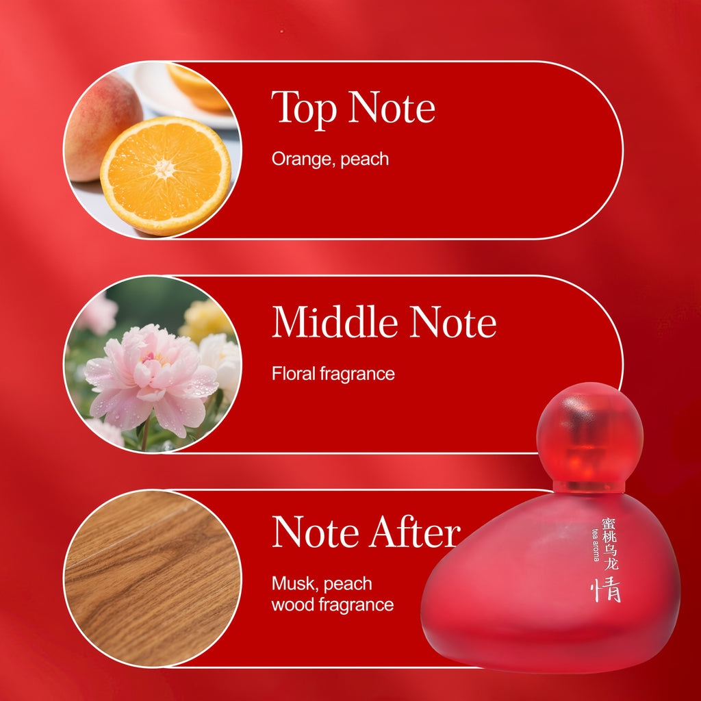 Perfume for Women-Elegant White Tea Jasmine And Peach Scented Perfume - Perfume for Women Long Lasting Fruity Floral Scent, Fresh Eau De Toilette - Long-lasting Fragrance, Free Of Bisphenol A, 5-15% Essential Oil Concentration.