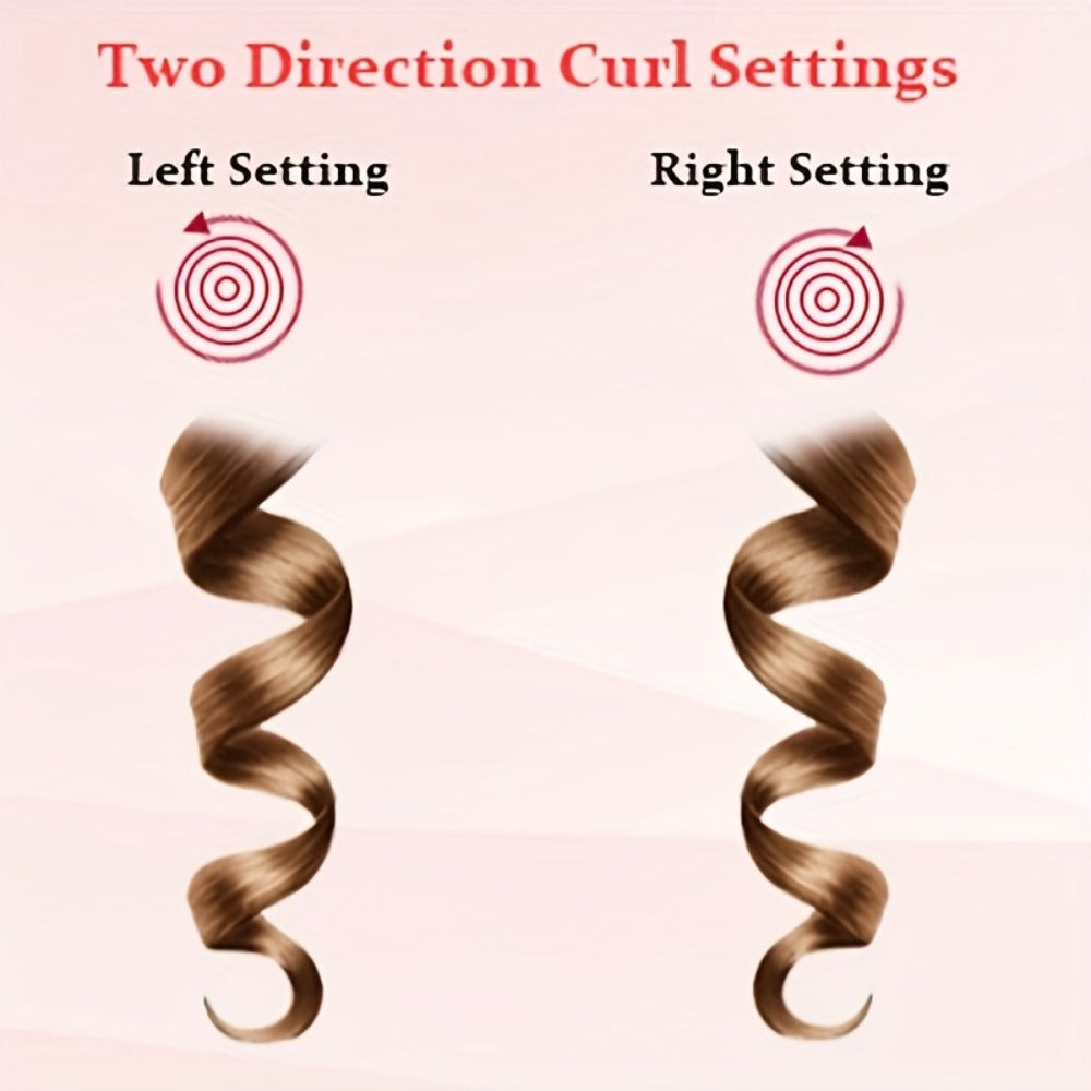 Automatic Curler Rotates 1.2 Inches (about 3.2cm). Automatic Curler with 4 Temperatures, Essential Oil Coating, Anti-scalding. Hair Care And Moisturizing Curling Technology Of Curling Iron. Rapid (purple 32mm).Includes Hairpins And A Comb