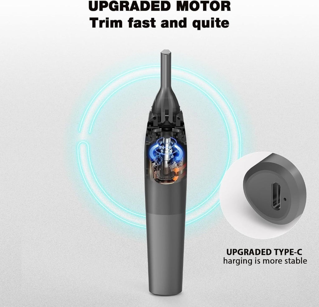 Eyebrow Trimmer for Men, Rechargeable Ear and Nose Hair Trimmer - Electric Detail Trimmer for necklines, sideburns, Ear Hair Trimmer