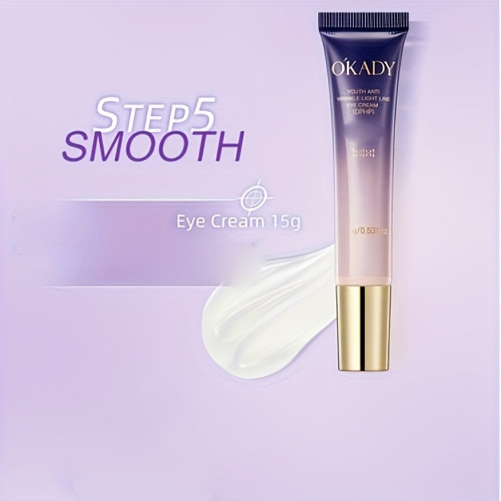 OKDAY Hydrolyzed Collagen, Sodium Hyaluronate, Makes Skin Feel Smooth, Looks Younger, Firmer, Enhances Skin Elasticity, Skin Care Kits, High-End Skin Care Products, Gifts for Women, Thanksgiving Gifts, Suitable for Gifts - Christmas/ New Year/Gifts
