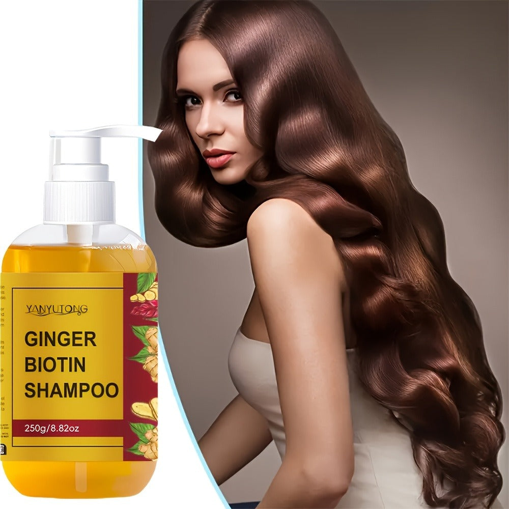 This Is a Dual-Purpose Ginger Biotin Shampoo Enriched with Vitamin B7, Designed for Deep Cleansing, Hydration, And Moisture. It Leaves Hair Soft And Bouncy While Helping to Prevent Breakage And Split Ends