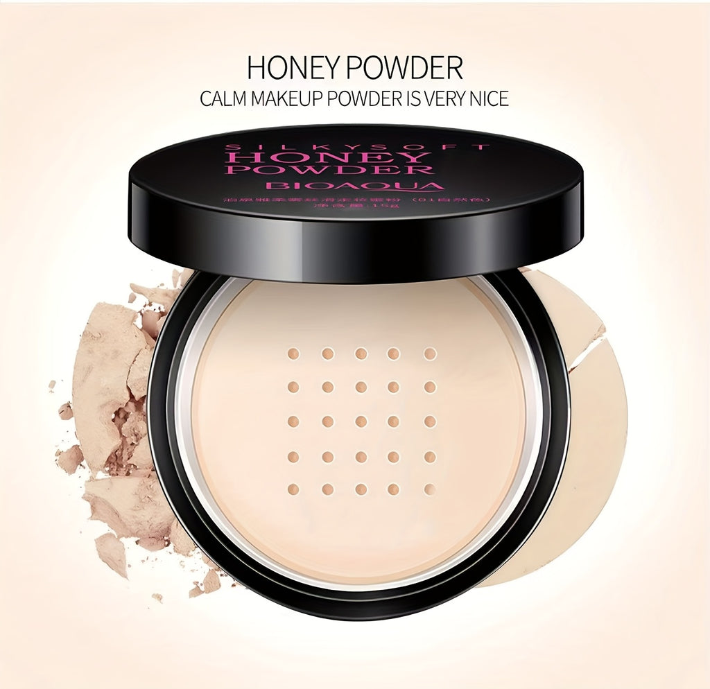 Set of BB Cream Foundation And Luxury Setting Powder (Comes with Brush And Powder Puff) That Is Waterproof And Long-Lasting, Offers a Matte End, Moisturizes, Controls Oil, Has a Smooth Formula