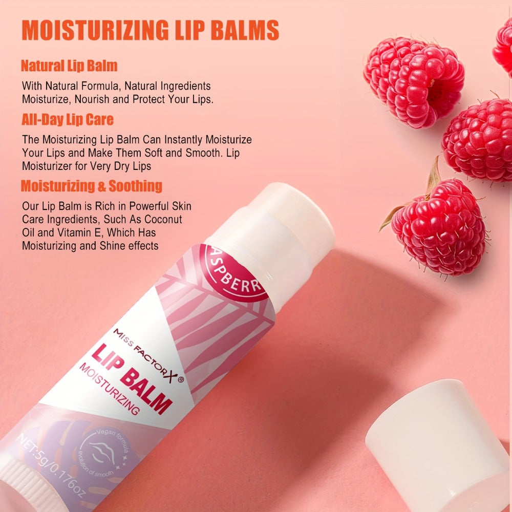 [Moisturizing Lip Balm Set] 50pcs/Box Moisturizing & Hydrating Lip Balm Set | Day and Night Use, Fruit Flavored Lip Care for Autumn-Winter Cracked Lips, Perfect Holiday Gift Choice, Unique Gift Pack